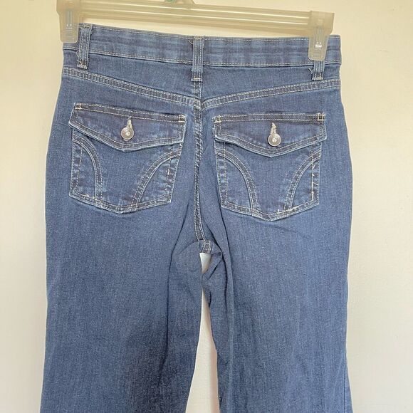 Merona Womens Jeans Size 2 R Comfort No Gap Waistband Stretch Mid Rise Boot Cut - Picture 4 of 11